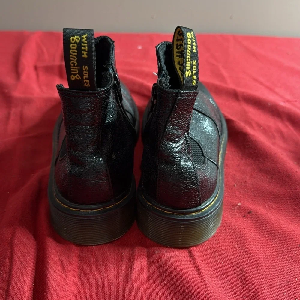 Dr. Martens Shiny Black Leather Boots